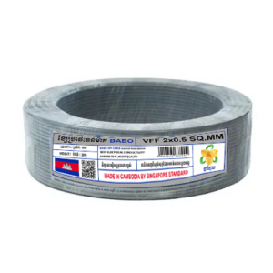 BABO Cable VFF Size 2 x 2.5 Sq.mm. Length 80 Meter White